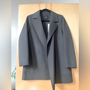 Theory Clairene Wool Cashmere Coat in Hunter, Small